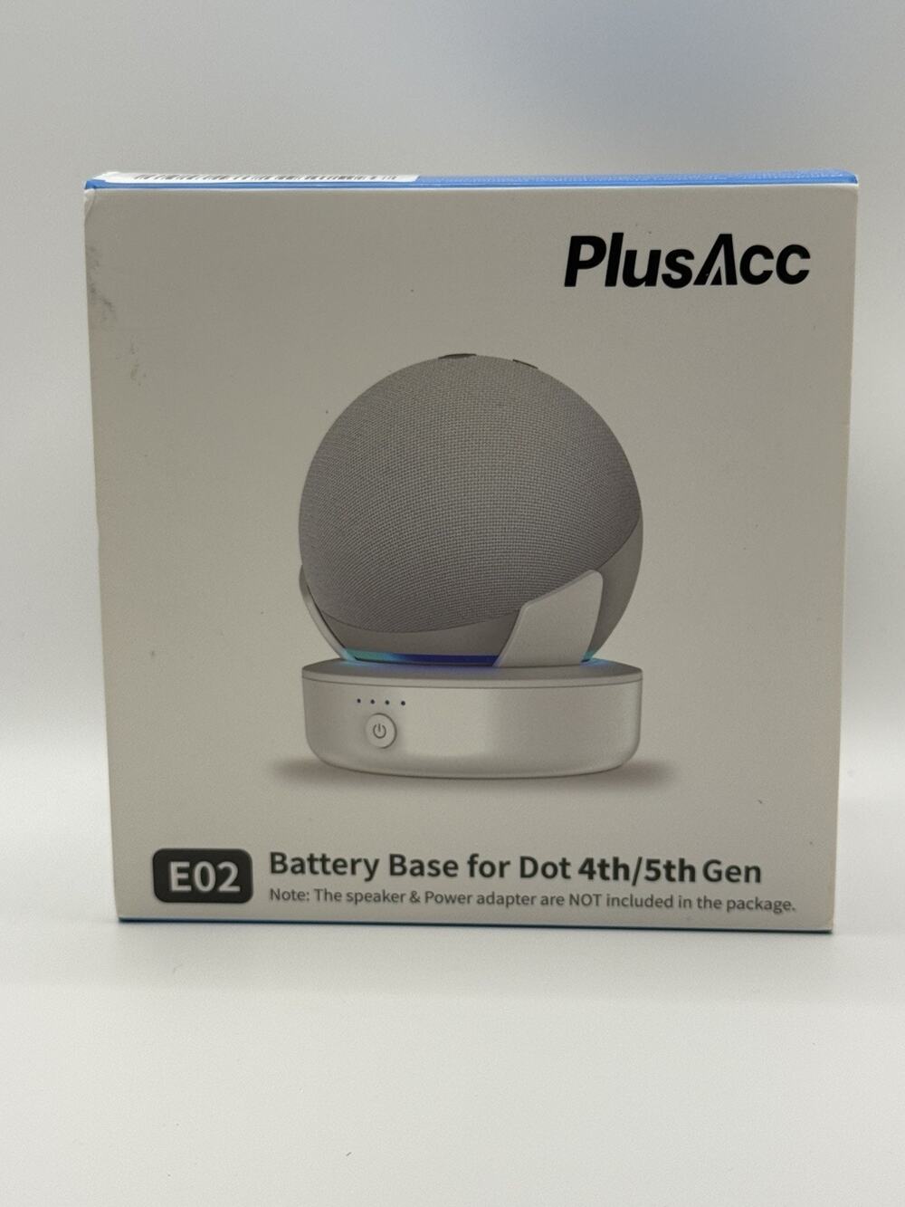 PlusAcc 5000mAh Rechargeable Base for iPhone 14 & Echo Dot 5/4 USB-C black